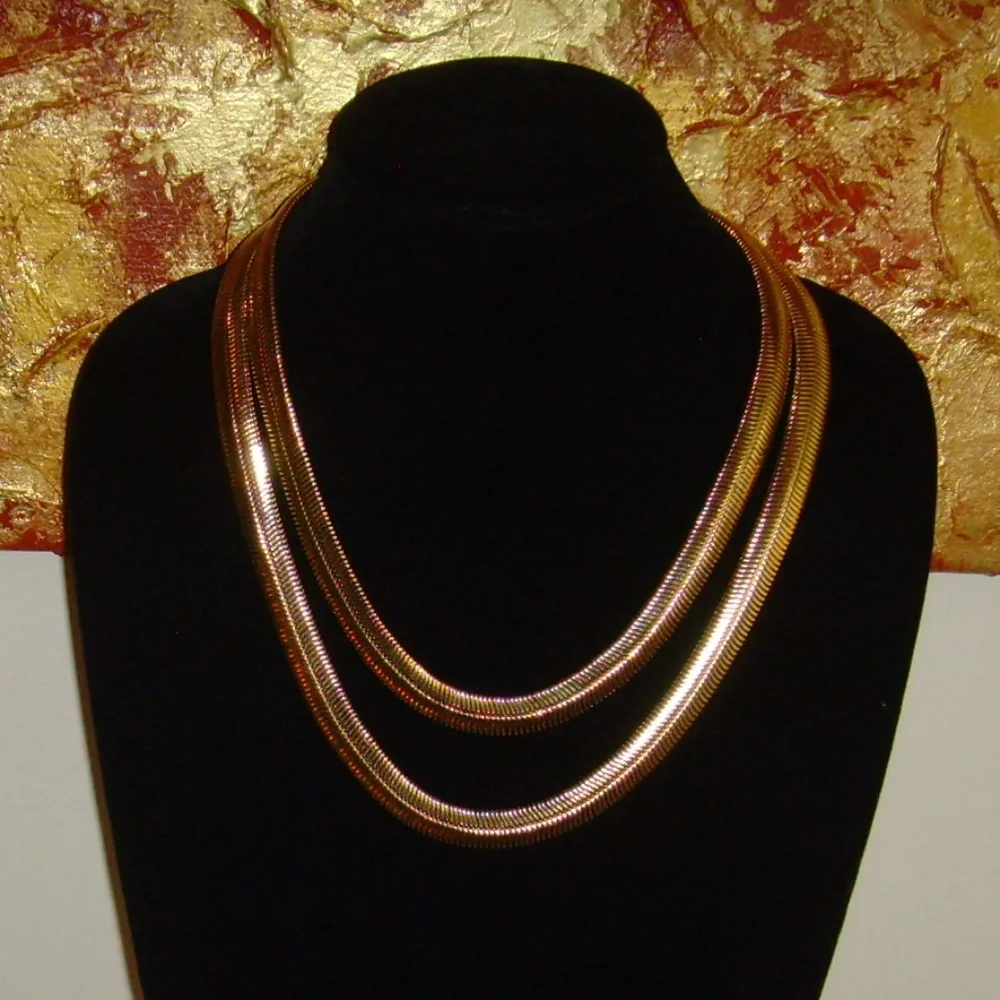 Anne Klein Gold-Tone Serpentine Chain Necklace - Picture 3 of 14
